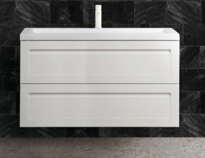 Тумба с раковиной Art&Max Platino 100 подвесная Белый глянец