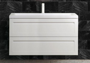 Тумба с раковиной Art&Max Platino 100 подвесная Белый матовый