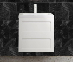 Тумба с раковиной Art&Max Platino 58 подвесная Белый глянец