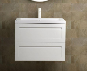 Тумба с раковиной Art&Max Platino 75 подвесная Белый матовый