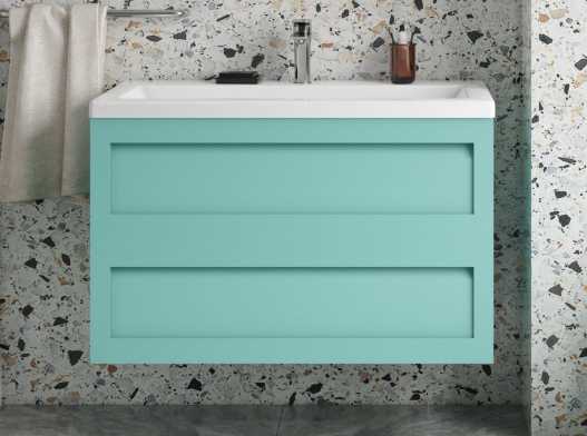 Тумба с раковиной Art&Max Platino 90 подвесная Светло зеленый