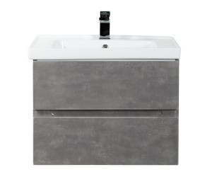 Тумба с раковиной Art&Max Techno 70 подвесная с двумя ящиками Айс Какао