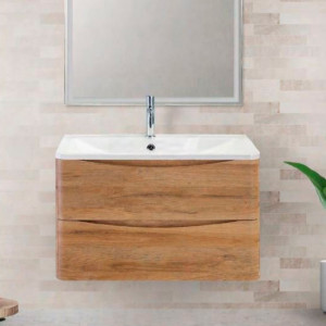 Тумба с раковиной BelBagno Acqua 80 подвесная Rovere Rustico