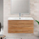 Тумба с раковиной BelBagno Acqua 100 подвесная Rovere Rustico — рис. 1