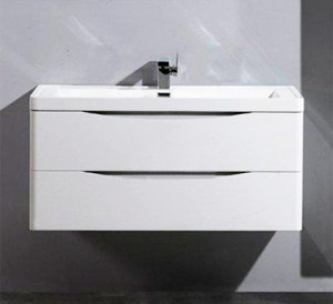 Тумба с раковиной BelBagno Ancona-N 100 подвесная Bianco Lucido