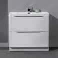 Тумба с раковиной BelBagno Ancona-N 80 напольная Bianco Lucido