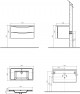 Тумба с раковиной BelBagno Ancona-N 90 подвесная Rovere Moro — рис. 5