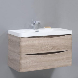 Тумба с раковиной BelBagno Ancona-N 90 подвесная Rovere Bianco