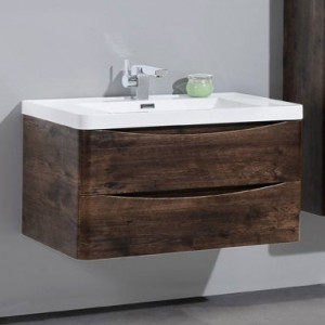 Тумба с раковиной BelBagno Ancona-N 90 подвесная Rovere Moro