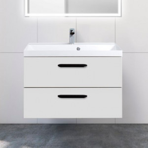 Тумба с раковиной BelBagno Aurora 80 Bianco Lucido