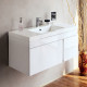 Тумба с раковиной BelBagno Luce 80 Bianco Lucido — рис. 1
