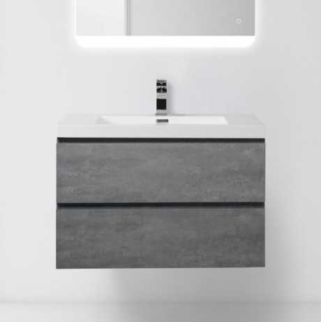 Тумба с раковиной BelBagno Luce 80 Stucco Cemento
