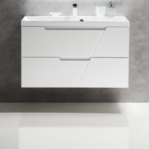 Тумба с раковиной BelBagno Vittoria 100 Bianco Lucido
