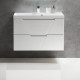 Тумба с раковиной BelBagno Vittoria 90 Bianco Lucido — рис. 1