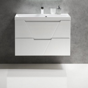 Тумба с раковиной BelBagno Vittoria 90 Bianco Lucido