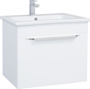 Тумба с раковиной Bellezza Альдо 60 белая, 1 ящик