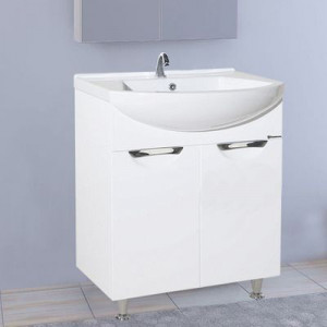 Тумба с раковиной Bellezza Альфа 55 белая