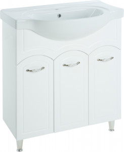 Тумба с раковиной Bellezza Амелия 80 белая