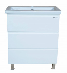 Тумба с раковиной Bellezza Асти 70 с 3 ящ. белая