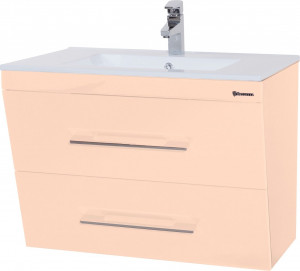 Тумба с раковиной Bellezza Берта подвесная 60 бежевая