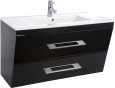 Тумба с раковиной Bellezza Берта подвесная 90 черная