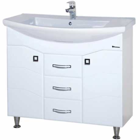 Тумба с раковиной Bellezza Джулия 105 с 2 ящ. белая