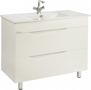 Тумба с раковиной Bellezza Эйфория 100 белая