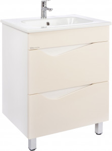 Тумба с раковиной Bellezza Эйфория 60 бежевая