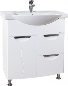 Тумба с раковиной Bellezza Глория 75 с бельевой корзиной