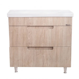 Тумба с раковиной Bellezza Грейс 90 напольная дуб светлый