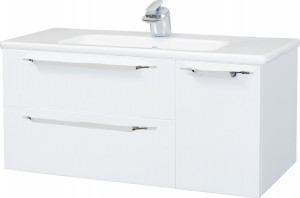 Тумба с раковиной Bellezza Луиджи 90 L, белая