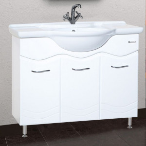 Тумба с раковиной Bellezza Мари 105 белая