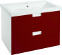 Мебель для ванной Bellezza Пегас 60 подвесная 2 ящика красная — рис. 3