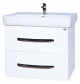 Тумба с раковиной Bellezza Рокко 50 подвесная белая 2 ящика — рис. 1