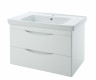 Тумба с раковиной Bellezza Санриса 100 подвесная с 2 ящ. белая — рис. 1
