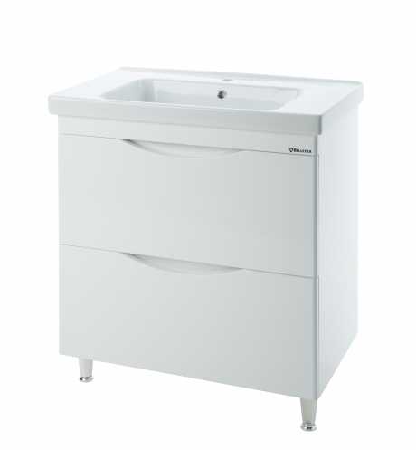 Тумба с раковиной Bellezza Санриса 100 с 2 ящ. белая