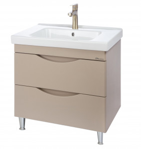 Тумба с раковиной Bellezza Санриса 100 с 2 ящ. капучино