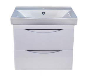 Тумба с раковиной Bellezza Санриса 60 подвесная с 2 ящ. белая