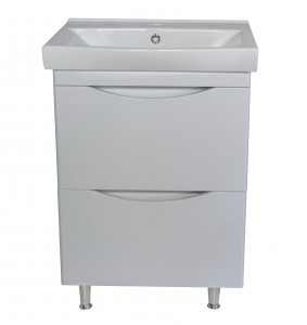 Тумба с раковиной Bellezza Санриса 60 с 2 ящ. белая