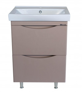 Тумба с раковиной Bellezza Санриса 60 с 2 ящ. капучино