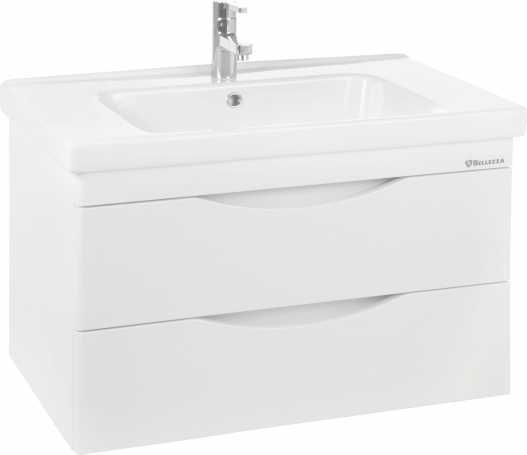 Тумба с раковиной Bellezza Санриса 80 белая