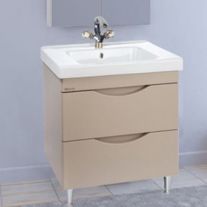 Тумба с раковиной Bellezza Санриса 80 напольная, капучино