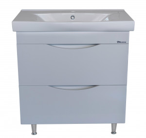 Тумба с раковиной Bellezza Санриса 80 с 2 ящ. белая