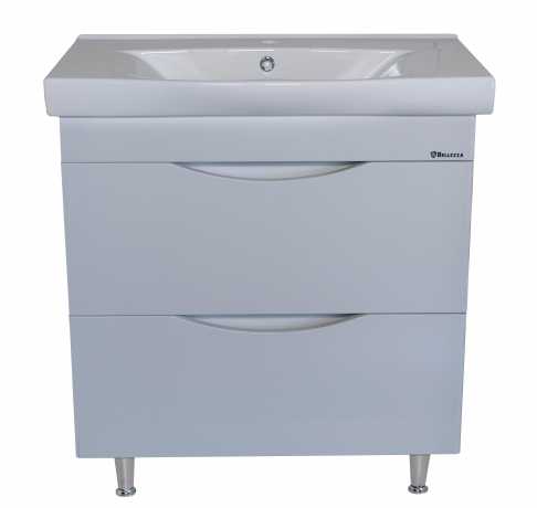 Тумба с раковиной Bellezza Санриса 80 с 2 ящ. белая