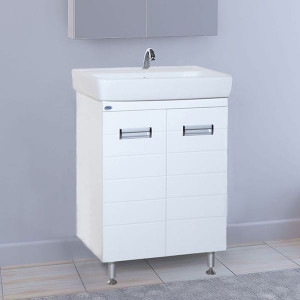 Тумба с раковиной Bellezza Сиена 60 белая