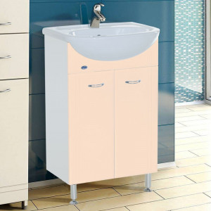 Тумба с раковиной Bellezza Уют 60 бежевая