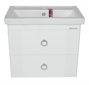 Тумба с раковиной Bellezza Виана 70 с 2 ящ. подвесная белая