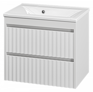 Тумба с раковиной Brevita Balaton 65 2 ящика подвесная