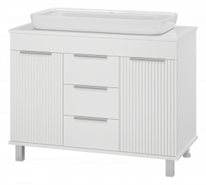 Тумба с раковиной Brevita Enfida 100 напольная белый