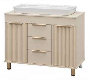 Тумба с раковиной Brevita Enfida 100 напольная бежевый